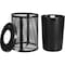 Global Industrial Round Outdoor Can, Black, Steel, 23-1/2 in 261924BK - alternate 3